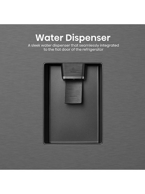 Hisense RQ758N4SWFE Pureflat 90cm Cross Door, American Fridge Freezer - Black Stainless Steel - Image 5